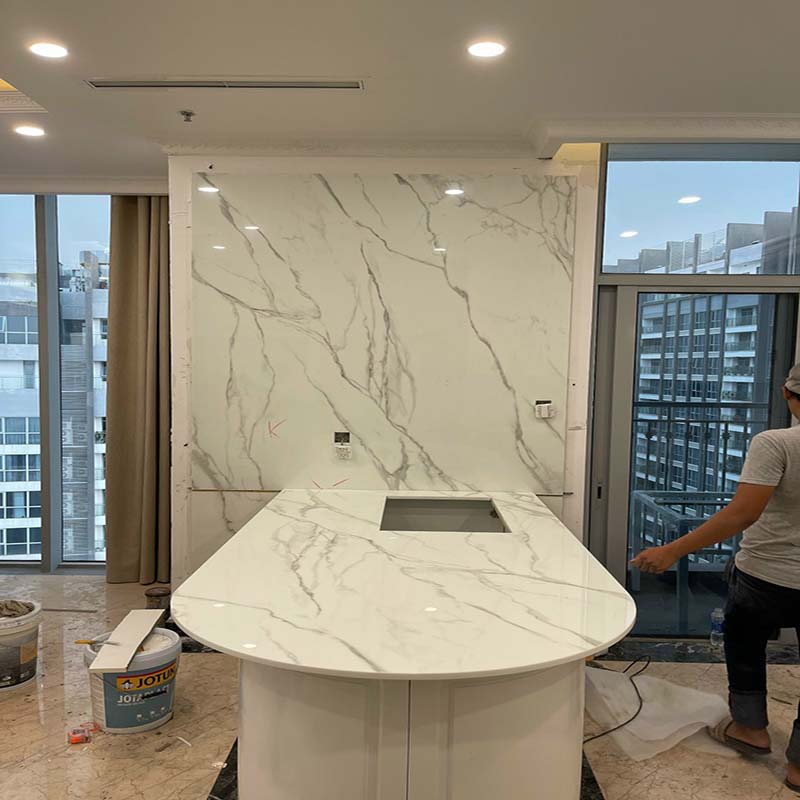 Đá hoa cương bếp rẻ nhất kim thịnh phát mặt bếp