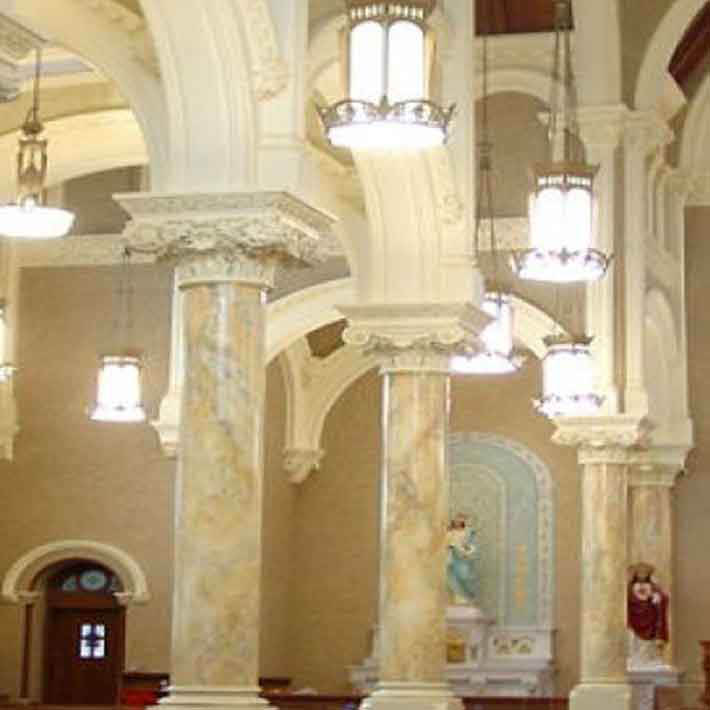 đá hoa cương cột