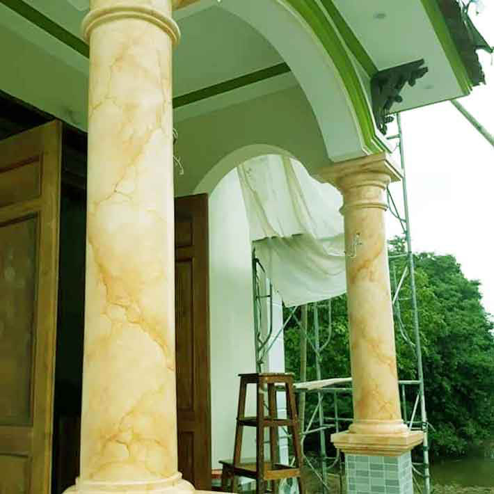 đá hoa cương cột