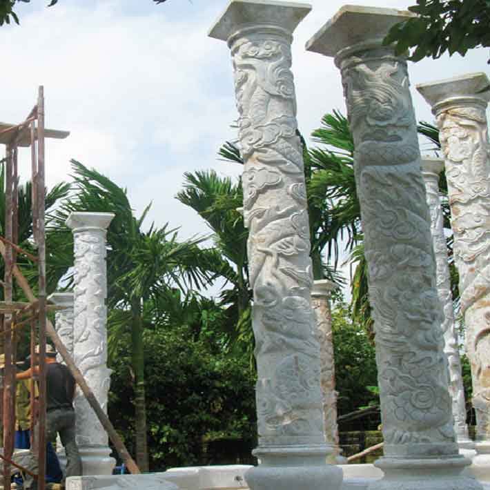 đá hoa cương cột