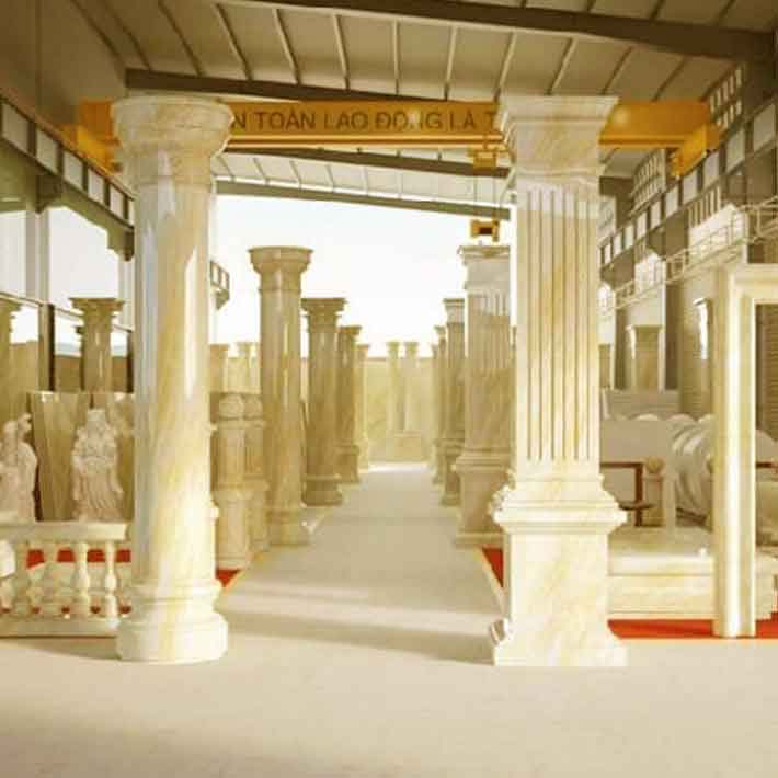 đá hoa cương cột