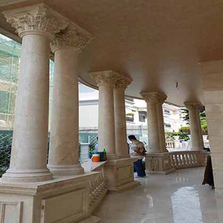 đá hoa cương cột