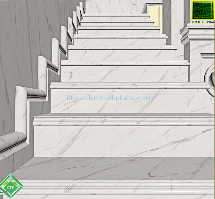 CẦU THANG ĐÁ HOA CƯƠNG