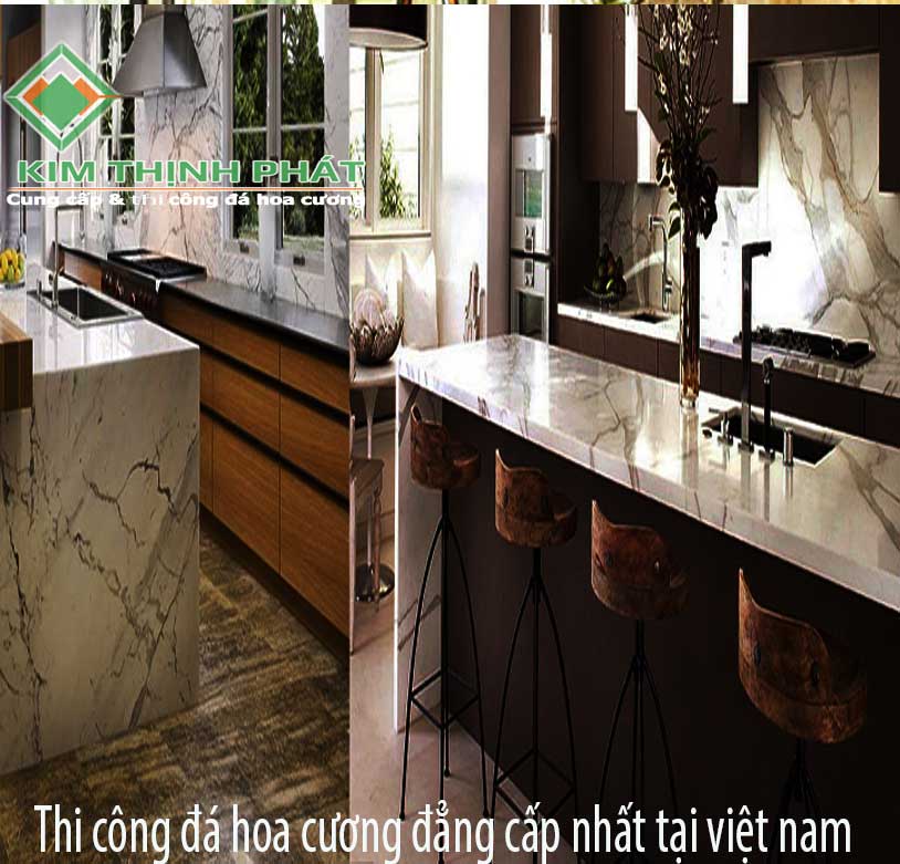 đá hoa cương làm bếp