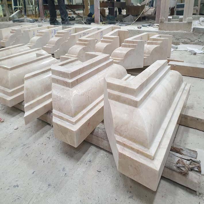 công trình ốp lát đá trắng