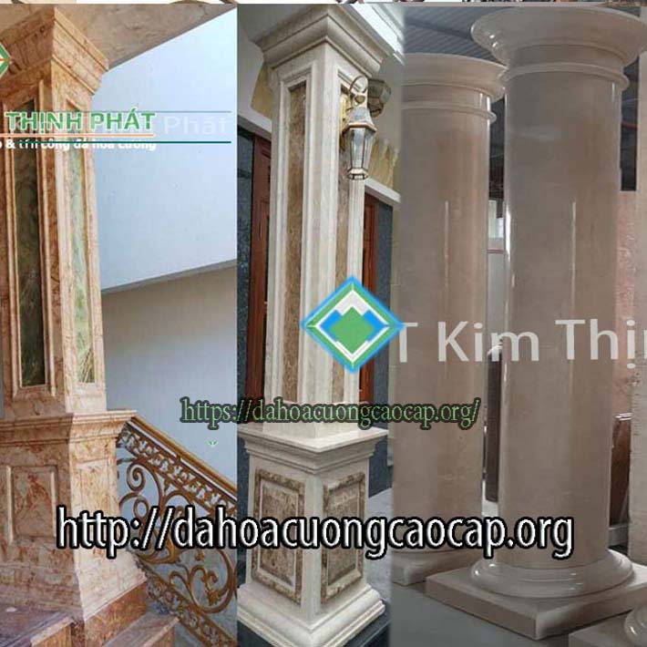 đá hoa cương cột tròn