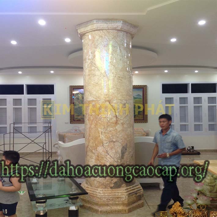 đá hoa cương cột tròn