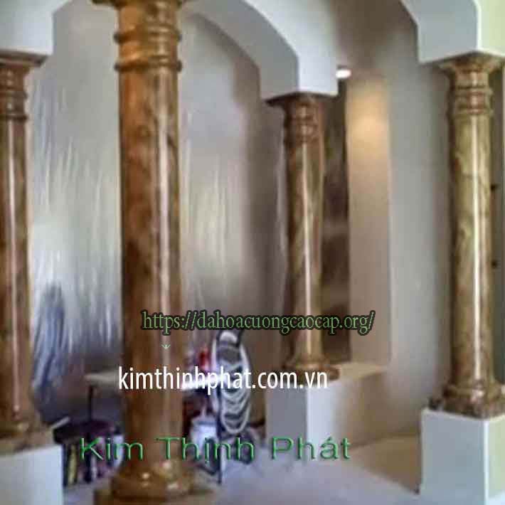 đá hoa cương cột tròn