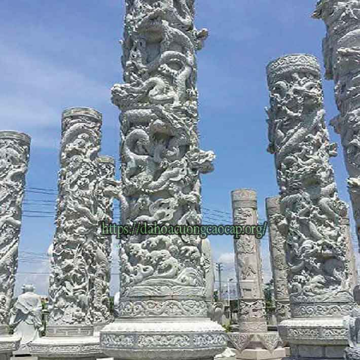 đá hoa cương cột tròn