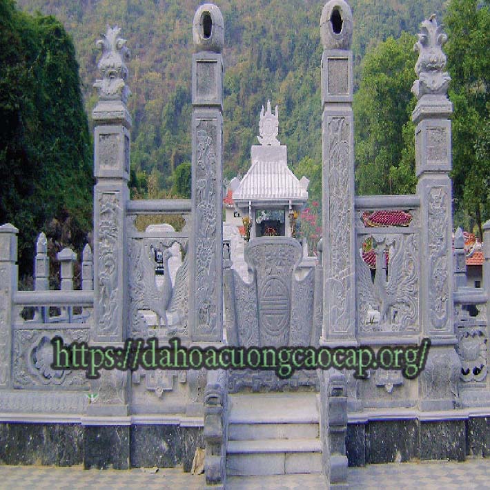 đá hoa cương cột tròn