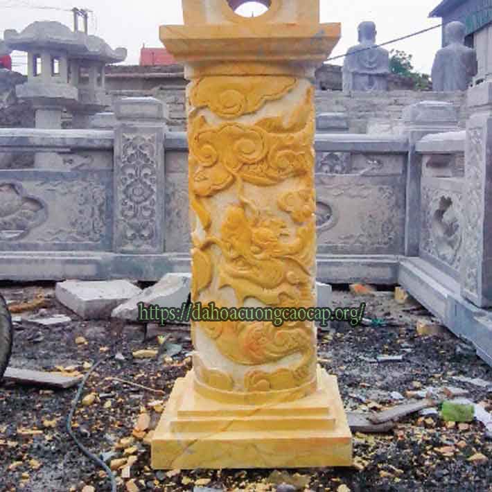 đá hoa cương cột tròn