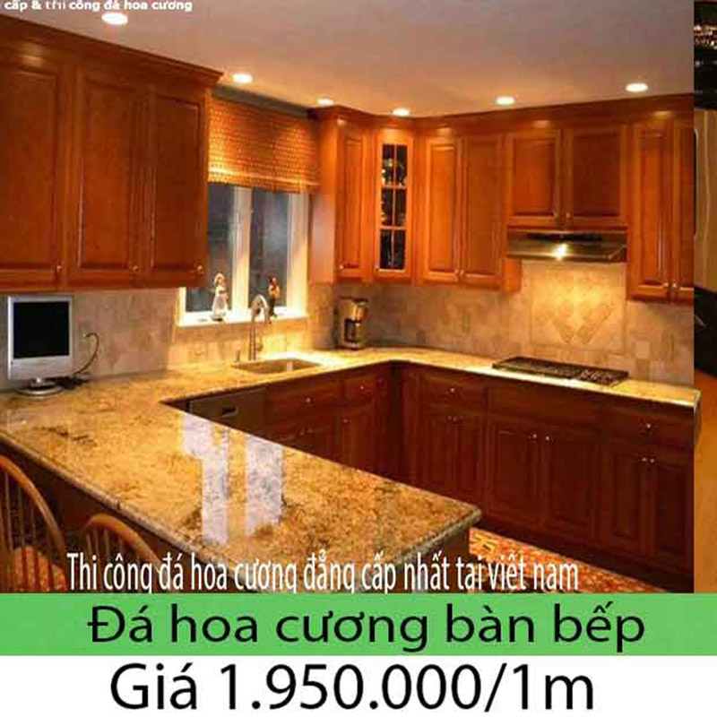 Giá đá hoa cương lát bếp 2023