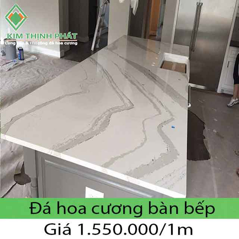Giá đá hoa cương mặt bàn bếp 2023