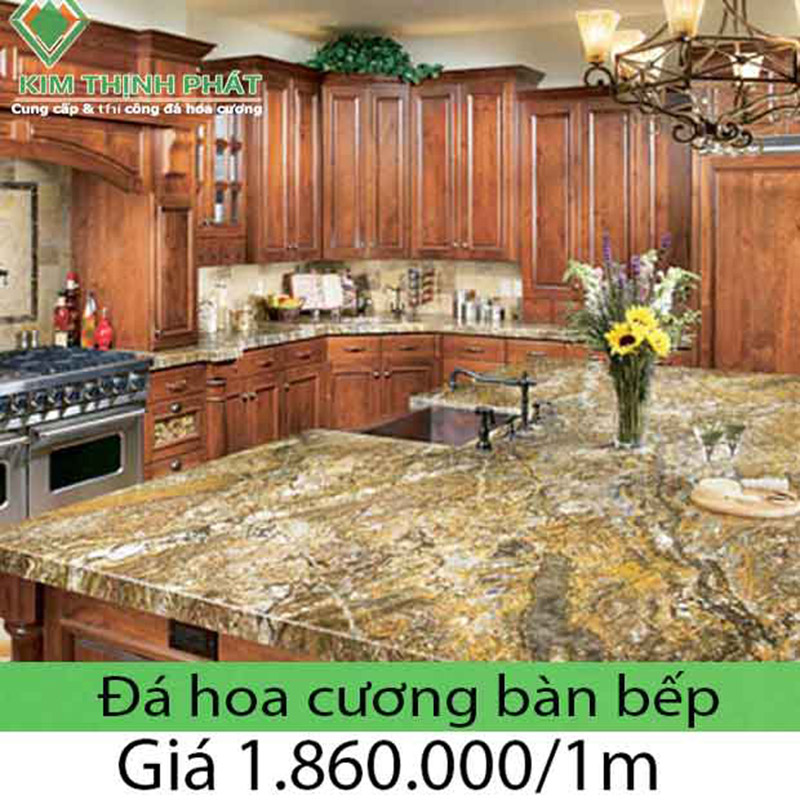 Giá đá hoa cương mặt bếp 2023