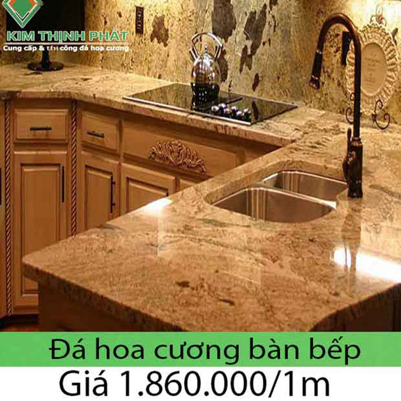 Giá đá hoa cương mặt bếp 2023