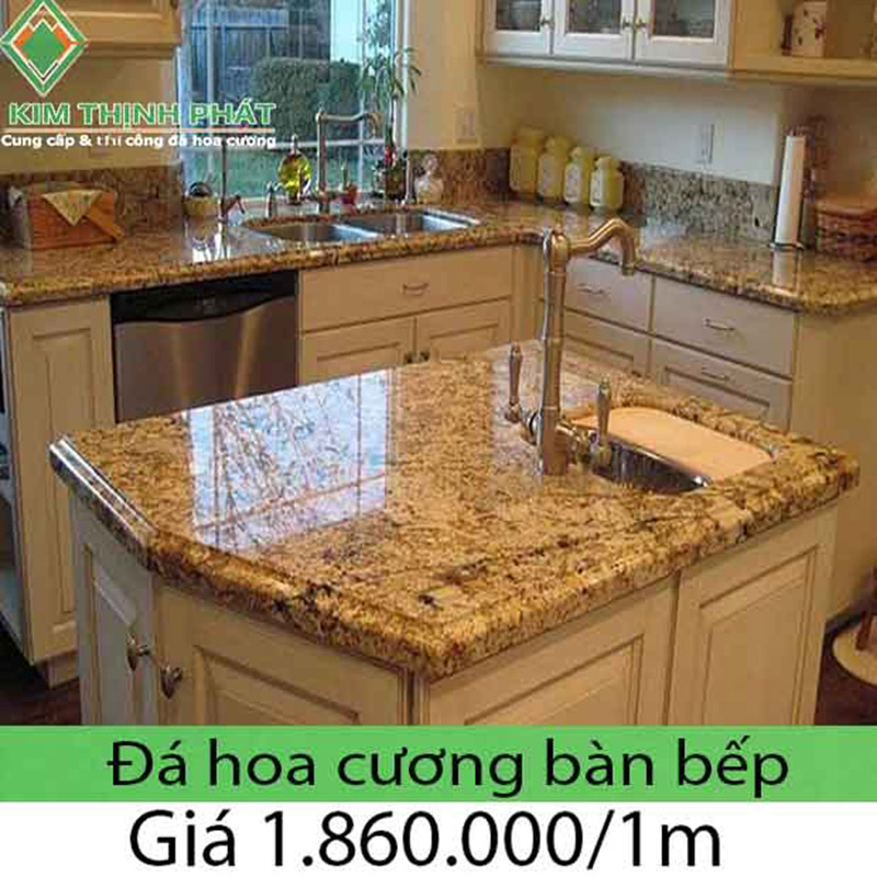 Giá đá hoa cương mặt bếp 2023