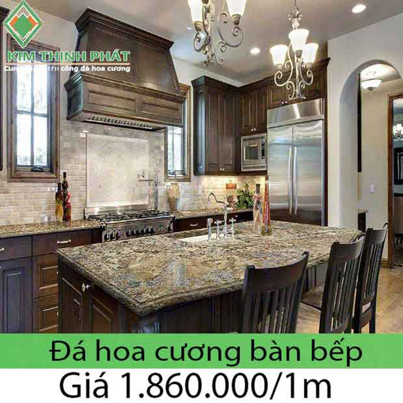 Giá đá hoa cương mặt bếp 2023