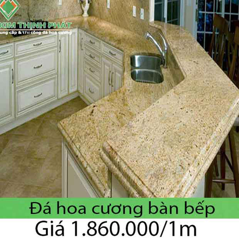 Giá đá hoa cương mặt bếp 2023