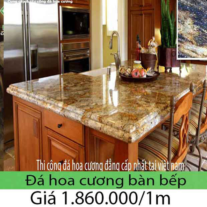 Giá đá hoa cương ốp bếp 2023