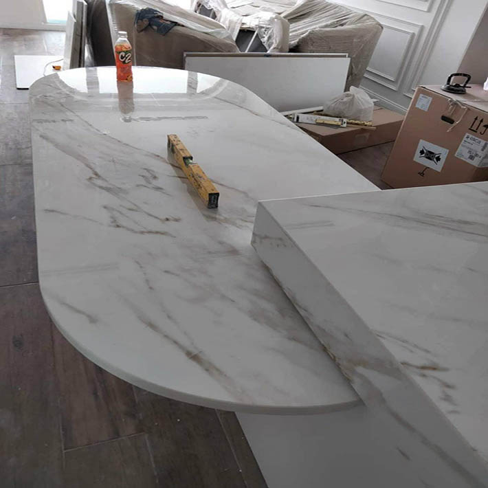 Kho đá granite bếp màu trắng