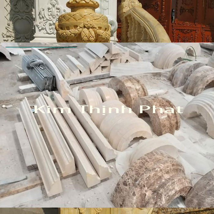 Lan can đá hoa cương