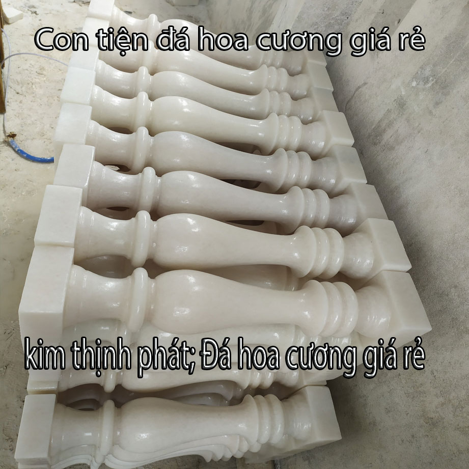 lục bình con tiện đá marble