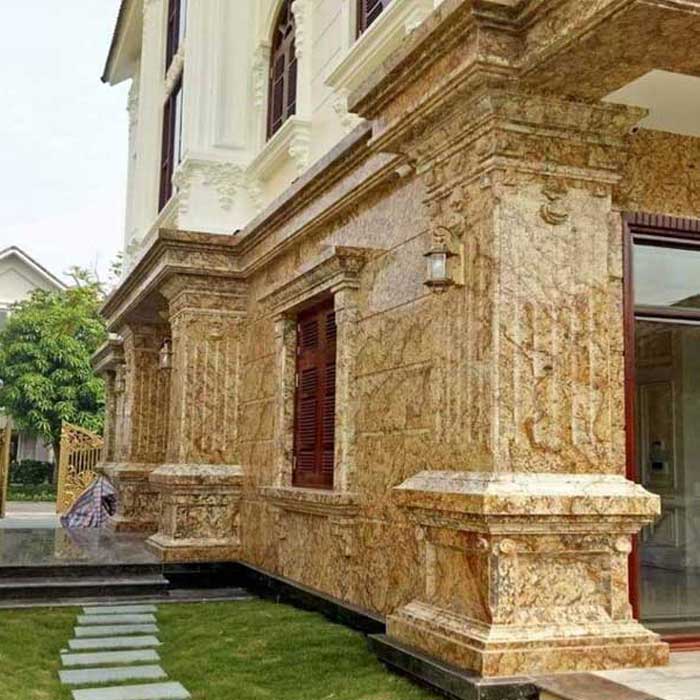 mặt tiền đá hoa cương tự nhiên