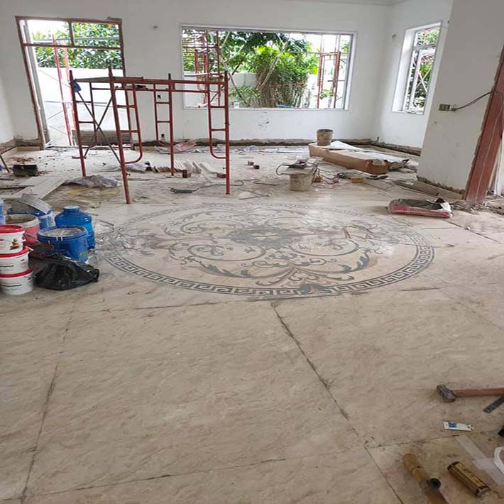 thi công lát nền biệt thự quận 2
