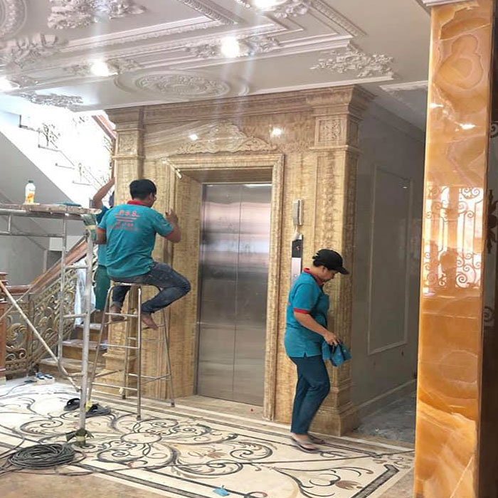 thang máy đá hoa cương tự nhiên