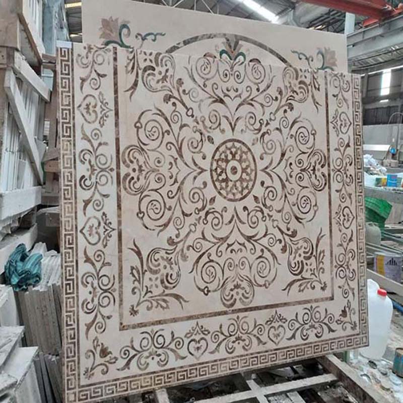 Thi công đá hoa cương hoa văn đẹp