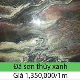 Đá hoa cương sơn thủy xanh