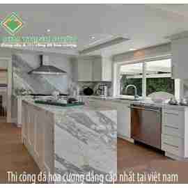 Đá hoa cương bếp màu fantasia brown tự nhiên bán giá rẻ nhất