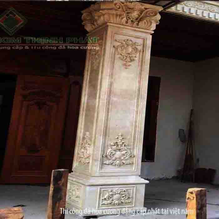 Cột đá hoa cương 2185 được dùng để ốp mặt tiền