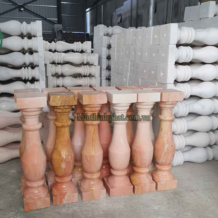 Con tiện đá hoa cương lan can cxuyên sáng tự nhiên