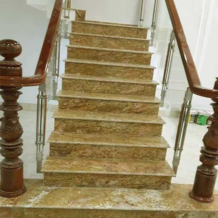 mẫu cầu thang đá tự nhiên