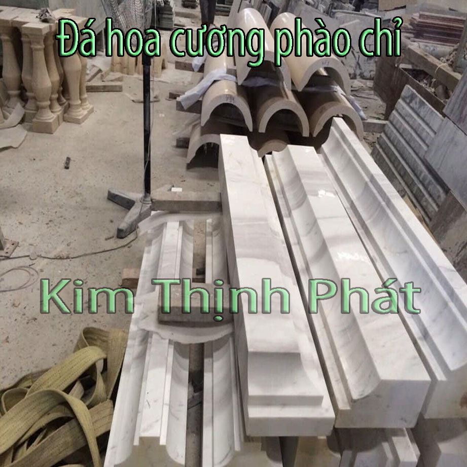 đá hoa cương chỉ phào thân cột
